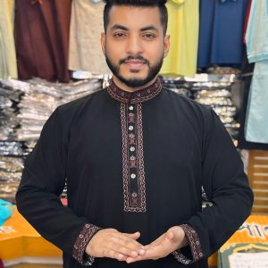 প্রিমিয়াম চায়না ভাঙচুর স্টিচ কটন পাঞ্জাবি [ Code: 113]