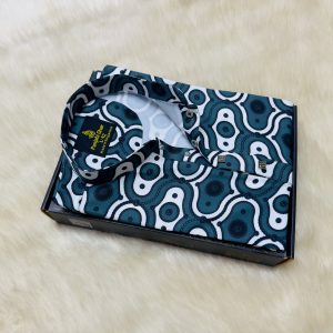 চায়না জাফরান স্টেপ প্রিন্টেড পাঞ্জাবি [ Code: 127]